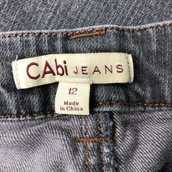 CAbi #202 Medium Gray Low Rise Stretch Skinny Jeans - Picture 13 of 14